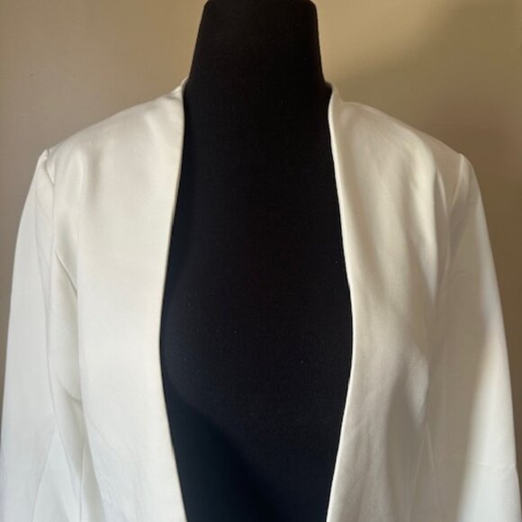 Chic White Open Front Blazer   8674  NWT Boutique - Picture 3 of 13